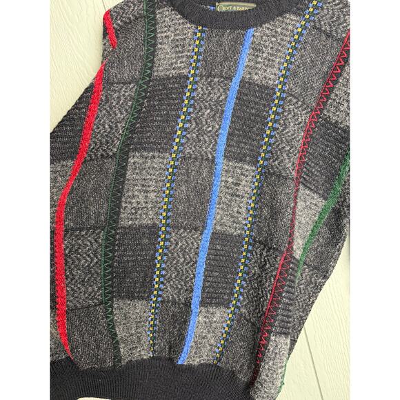 Vintage Croft & Barrow Coogi-Style 90s Textured Knit Sweater – Men’s L - Picture 4 of 6